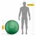 М"яч для фітнесу (фітбол) 4Fizjo 55 см Anti-Burst Green, код: P-5907739316264