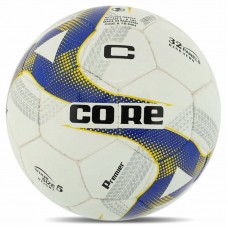 М"яч футбольний Core Premier №5 PU, білий-жовтий-синій, код: FB-8464_BL