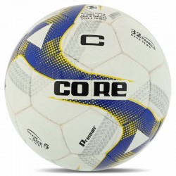 М"яч футбольний Core Premier №5 PU, білий-жовтий-синій, код: FB-8464_BL