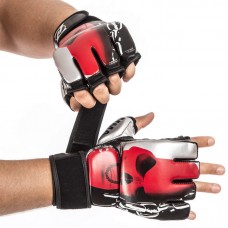 Рукавички для змішаних єдиноборств MMA Zelart розмір XL, чорний-червоний, код: BO-1319_XLBKR