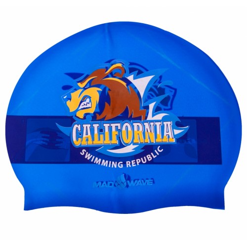 Шапочка для плавання MadWave California темно-синій, код: M055833000W-S52