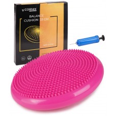 Балансувальна подушка-диск Cornix 33 см (сенсомоторна) масажна Pink, код: XR-0055