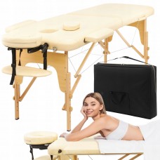 Масажний стіл складний 4Fizjo Massage Table Wood W70 2130х700х760 мм, бежевий, код: TABLEW70BEIGE