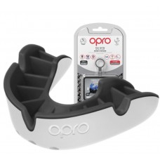 Капа Opro Silver доросла (вік 11+), білий-чорний, код: Silver_White/Black