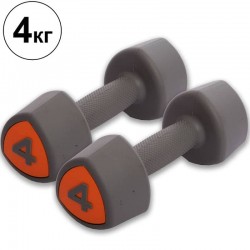 Гантелі цільні професійні Record 2х4 кг, код: TA-0930-4 Гантелі цільні професійні Record 2х4 кг, код: TA-0930-4