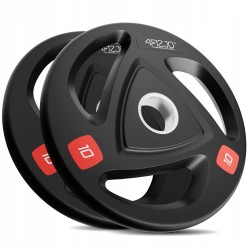 Диск олімпійський 4Fizjo металевий, прогумований 2x10 кг, чорний, код: P-5905973401289