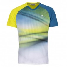 Футболка для тенісу дитяча Head Striker T-Shirt boy розмір 128, синій-жовтий, код: 724794805046