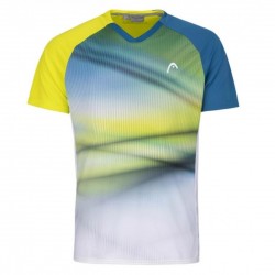 Футболка для тенісу дитяча Head Striker T-Shirt boy розмір 128, синій-жовтий, код: 724794805046
