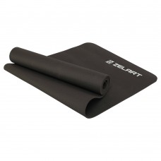 Килимок для йоги та фітнесу Record TPE 1830x610x6 мм, чорний, код: FI-7672