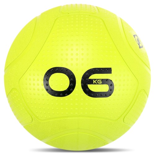 Слембол м"яч набивний для кросфіту та фітнесу Mdbuddy Slam Ball 6кг, салатовий, код: FI-1774-6