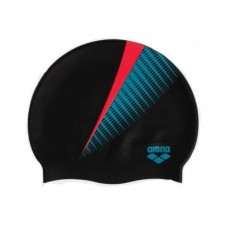 Шапочка для плавання Arena Print 2 темно-синій-блакитний-червоний, код: 3468337080756