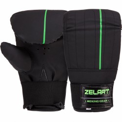 Снарядні рукавички Zelart L чорний-салатовий, код: VL-3086_LBKLG-S52