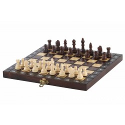 Набір Madon 3в1 шахи, шашки, нарди 265х265 мм, коричневий-бежевий, код: 2022110300199