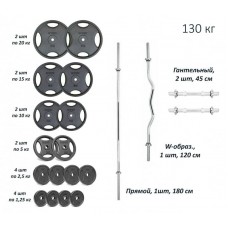 Набір штанга з гантелями RN-Sport 4 грифи + 115 кг дисків, код: Ch4gr115 Набір штанга з гантелями RN-Sport 4 грифи + 115 кг дисків, код: Ch4gr115