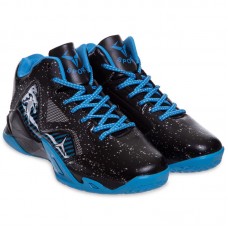 Кросівки для баскетболу Jdan розмір 38 (24см), чорний-синій, код: OB-9902-2_38BKBL