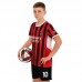 Форма футбольна дитяча PlayGame із символікою AC MILAN домашня, розмір 20, зріст 115-125, червоний-чорний, код: CO-4651_20