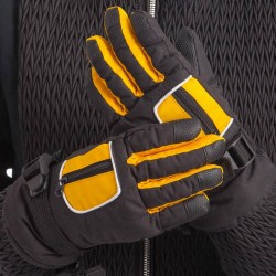 Рукавички гірськолижні теплі дитячі Camping M-L, чорний-жовтий, код: C-7706_MLBKY Рукавички гірськолижні теплі дитячі Camping M-L, чорний-жовтий, код: C-7706_MLBKY