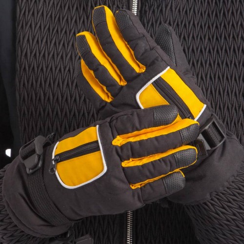 Рукавички гірськолижні теплі дитячі Camping M-L, чорний-жовтий, код: C-7706_MLBKY Рукавички гірськолижні теплі дитячі Camping M-L, чорний-жовтий, код: C-7706_MLBKY