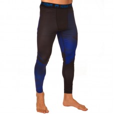 Компресійні штани тайтси чоловічі Venum L, зріст 170-175, чорний-синій, код: 8236_LBKBL