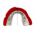 Капа Opro Gold Braces під брекети доросла (вік 11+) Red/Pearl, код: Gold_Braces_Red/Pearl