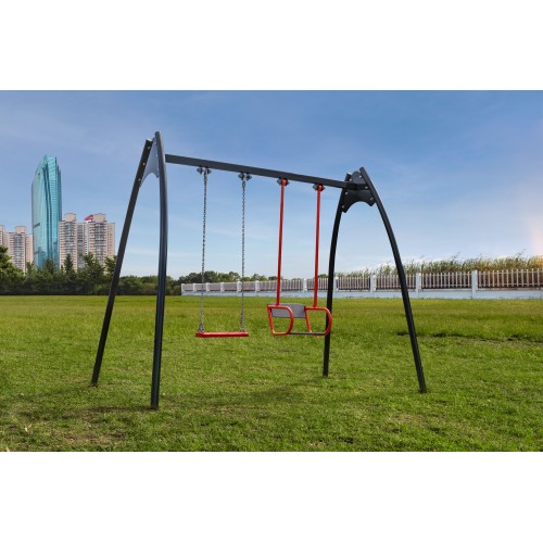 Дитяча двомісна гойдалка Ladas 3100x1500x2500 мм, код: УД-01 Дитяча двомісна гойдалка Ladas 3100x1500x2500 мм, код: УД-01