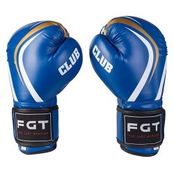 Боксерські рукавички  FitBox Club FGT 12oz, синій, код: FCLUB-122-WS
