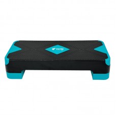 Степ-платформа WCG YogaStep 2-ступенева 680х270х150 мм, чорний-синій, код: W-4035-IF