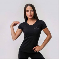 Футболка жіноча спортивна GymBeam Clothing Basic Black XS, чорний, код: 2179414-GB