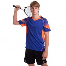 Форма для великого тенісу чоловіча Lingo M, зріст 160-165, синій-помаранчевий, код: LD-1808A_MBLOR