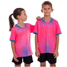 Форма футбольна дитяча PlayGame розмір S, ріст 155, рожевий-чорний, код: D8836B_SPBK