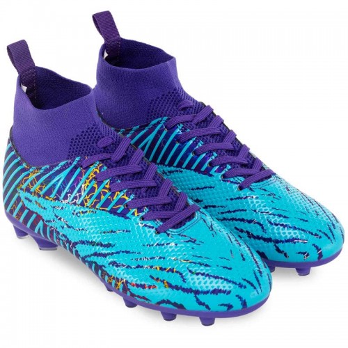 Бутси футбольні дитячі з носком PlayGame розмір 37, фіолетовий-бірюзовий, код: 150-35-39-1_37