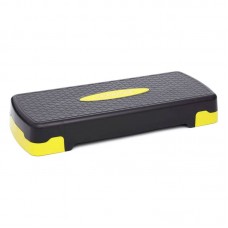 Степ-платформа 2-ступенева Cornix 680х280х100-150 мм, чорний-жовтий, код: XR-0192 Степ-платформа 2-ступенева Cornix 680х280х100-150 мм, чорний-жовтий, код: XR-0192