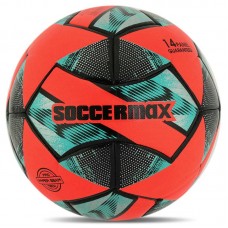 М"яч футбольний Hybrid Soccermax №5 PU, червоний-сірий, код: FB-4126_R