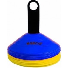 Набір тренувальних фішек Seco 2 кольори з підставкою (20 штук), синій-жовтий, код: 18130-400-SE Набір тренувальних фішек Seco 2 кольори з підставкою (20 штук), синій-жовтий, код: 18130-400-SE