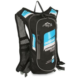 Рюкзак спортивний Inoxto 400х200х60 мм, чорний-синій, код: L559_BKBL
