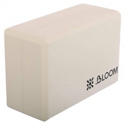 Блок для йоги пробковий Bloom 229x100x150 мм, білий, код: LB7040_W