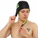 Шолом для тріатлону та плавання на відкритій воді MadWave Neo Cap GDSKN S-M, чорний-зелений, код: M204208_SMBKG