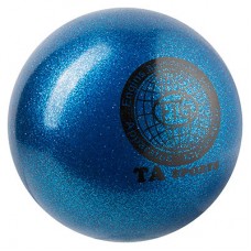М'яч гімнастичний Ta Sport, 400 г, 19 см, гліттер, синій, код: TA400-7-WS