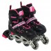 Роликові ковзани розсувні Fei Bao розмір S (31-34), чорний-рожевий, код: SK-9457_SP Роликові ковзани розсувні Fei Bao розмір S (31-34), чорний-рожевий, код: SK-9457_SP