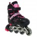 Роликові ковзани розсувні Fei Bao розмір S (31-34), чорний-рожевий, код: SK-9457_SP Роликові ковзани розсувні Fei Bao розмір S (31-34), чорний-рожевий, код: SK-9457_SP