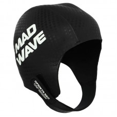 Шолом для тріатлону та плавання на відкритій воді MadWave Neo Cap GDSKN L-XL, чорний-білий, код: M204208_LXLBKW