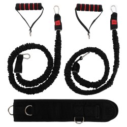 Пояс для вибігання еспандер для відпрацювання швидкості та вибухової сили BioGym довжина 1,15м, чорний, код: 8039-S52