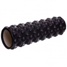 Роллер для занять йогою і пілатесом FitGo Grid Bubble Roller 450х140 мм, чорний, код: FI-6672-Bubble_BK Роллер для занять йогою і пілатесом FitGo Grid Bubble Roller 450х140 мм, чорний, код: FI-6672-Bubble_BK