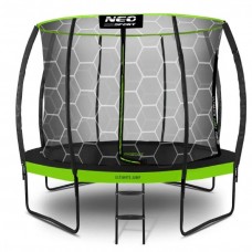 Батут Neo-Sport з внутрішньою сіткою 10 футів 312 см чорно-зелений, код: NS-10C221-IN