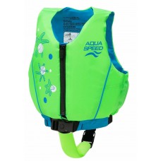 Жилет для плавання дитячий Aqua Speed Swim Star 61131, 15-19 кг, бірюзовий-салатовий, код: 5905718611317