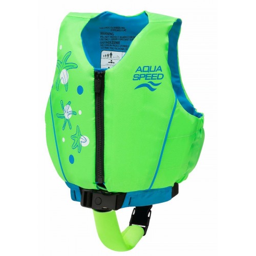 Жилет для плавання дитячий Aqua Speed Swim Star 61131, 15-19 кг, бірюзовий-салатовий, код: 5905718611317