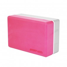 Блок для йоги двухцветный SportVida Pink/Grey, код: SV-HK0336
