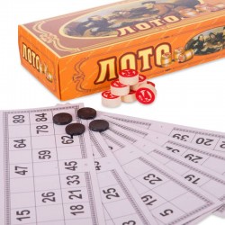 Настільна гра лото PlayGame у кольоровій картонній коробці, код: W9070-S52 Настільна гра лото PlayGame у кольоровій картонній коробці, код: W9070-S52