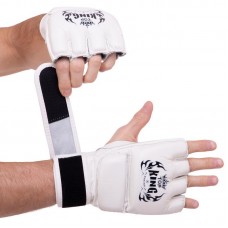 Рукавички для змішаних єдиноборств MMA Top King Super шкіряні XL, білий, код: TKGGS_XLW