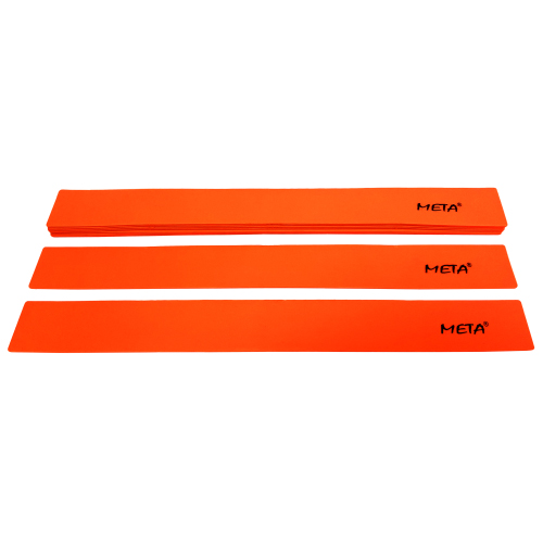 Набір плоских прямих фішок-маркерів Meta Flat Line Marker Set of 10 5,5х50 см, помаранчевий, код: 080101514699